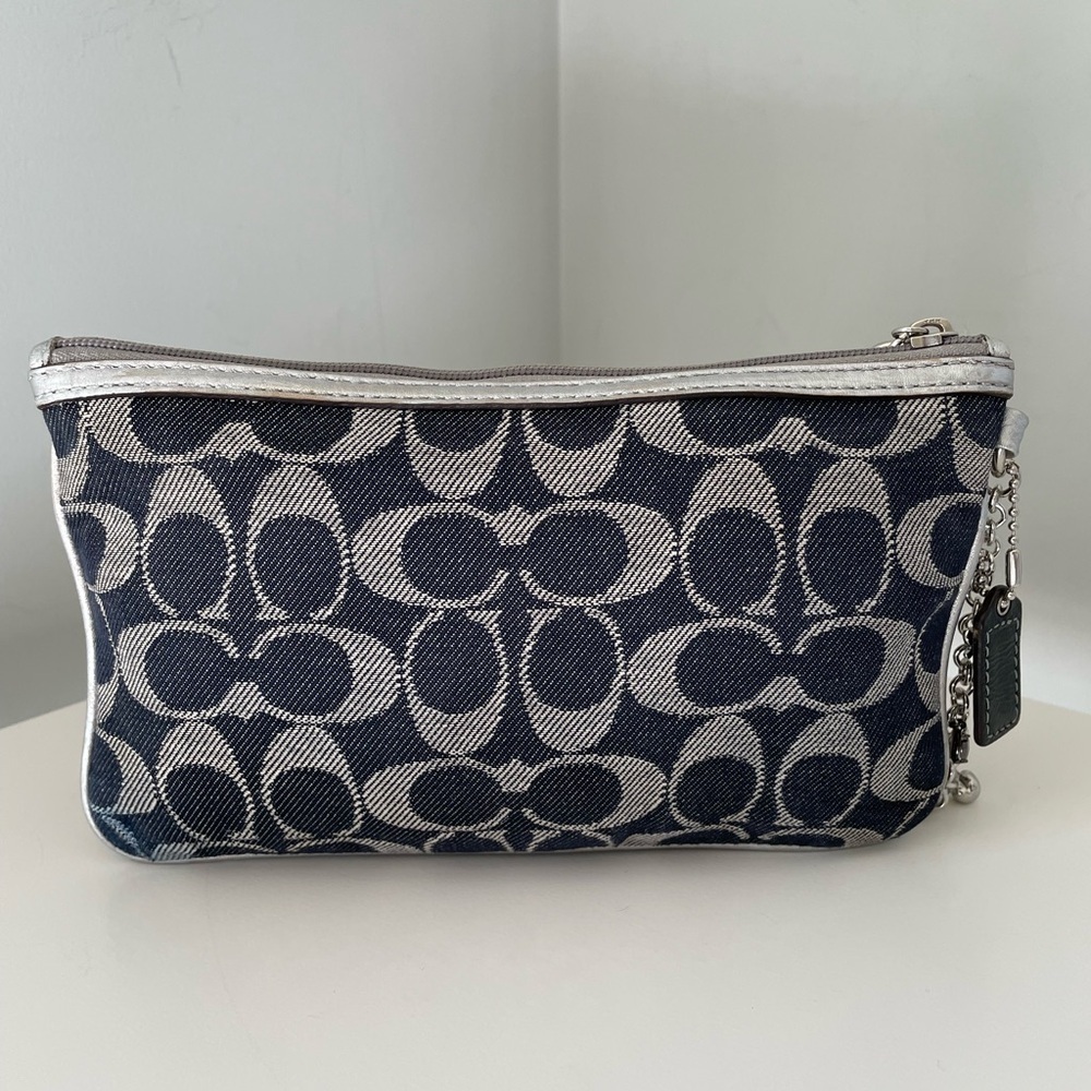 Coach Denim Pouch | Wristlet Mini Bag - Picture 2 of 15